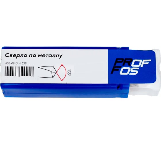 Сверло по металлу PROFFOS HSS-G DIN338 (1,7х43мм), (30шт) 500159