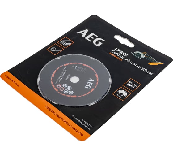 Диск карбидный AAKMMAC01 (76х10х1 мм) для отрезной машины AEG 4932478590