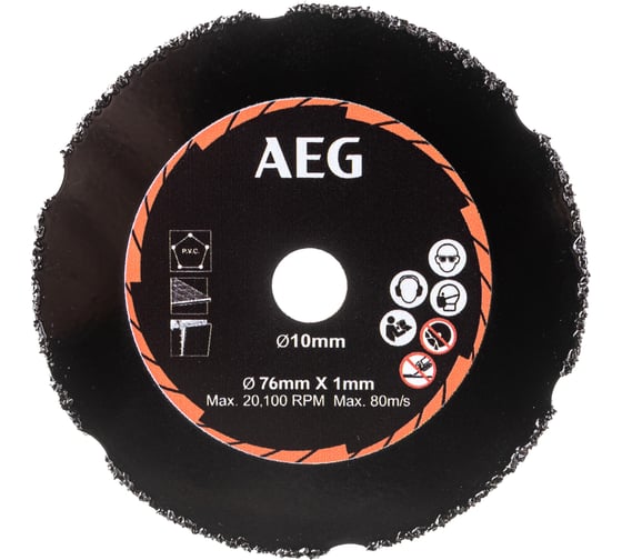 Диск карбидный AAKMMAC01 (76х10х1 мм) для отрезной машины AEG 4932478590
