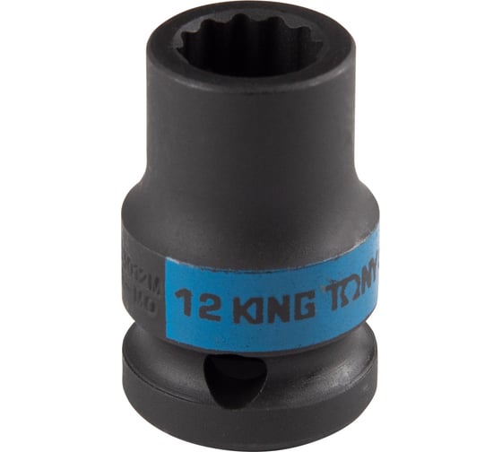 Головка торцевая ударная 12-гранная KING TONY 12 мм, 1/2DR 453012M 1