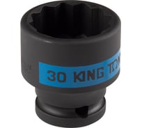 Головка торцевая ударная 12-гранная KING TONY 30 мм, 1/2DR 453030M