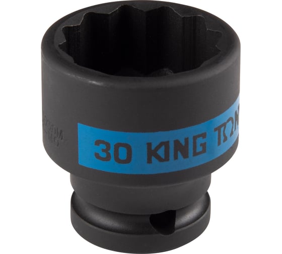 Головка торцевая ударная 12-гранная KING TONY 30 мм, 1/2DR 453030M