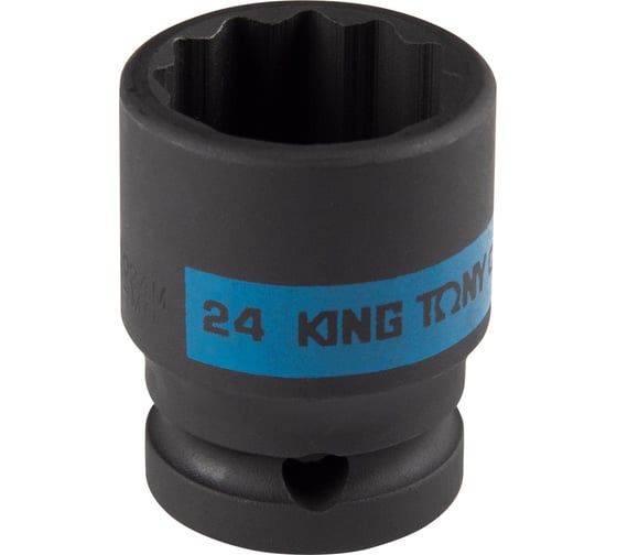 Головка торцевая ударная 12-гранная KING TONY 24 мм, 1/2DR 453024M