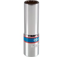 Головка торцевая глубокая 12-гранная дюймовая KING TONY 3/8", 3/8"DR 323012S