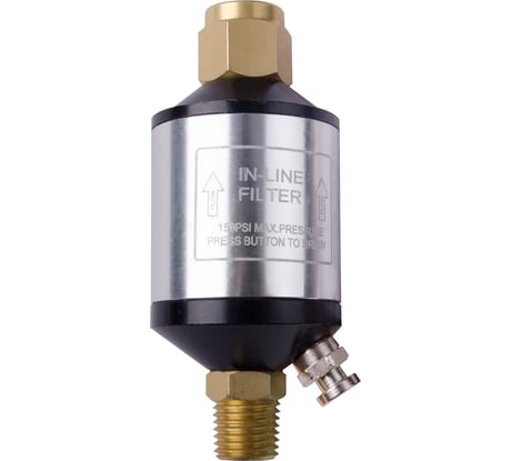 Мини фильтр в металлическом корпусе для покрасочного пистолета 1/4 INTERTOOL PT-1403