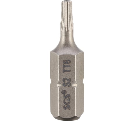 Бита SGS TORX с отверстием T8H, 25мм S2 1шт 6325-TT8