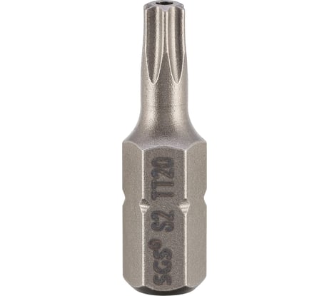 Бита SGS TORX с отверстием T20H, 25мм S2 1шт 6325-TT20