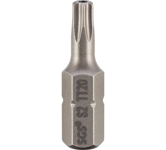 Бита SGS TORX с отверстием T20H, 25мм S2 1шт 6325-TT20 1
