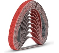 Лента шлифовальная керамика TOTFLEX 10x330мм, Р80, 10шт 4631176923198