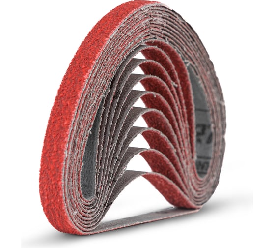 Лента шлифовальная керамика TOTFLEX 10x330мм, Р80, 5шт 4631176923341