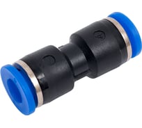 Соединитель цанговый прямой Контактная Механика трубка 6мм KZPU06