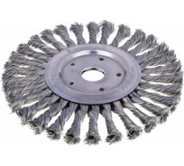 Щетка дисковая для УШМ ЕРМАК PROFI плетеные пучки стальной проволоки 0.5 мм, 175x22 мм 679-033