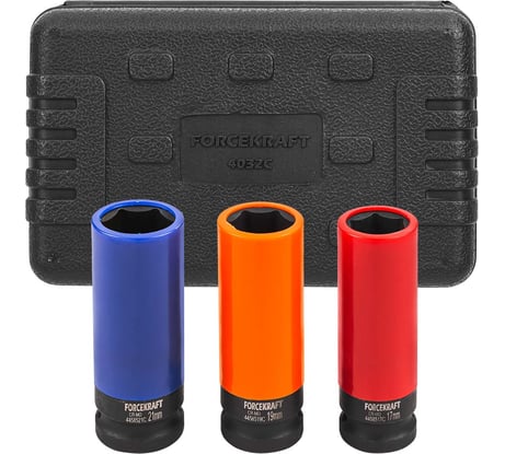 Набор головок ударных тонкостенных FORCEKRAFT 3 предмета 1/2 FK-4032C(61259)