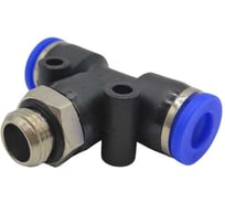 Фитинг-тройник Контактная Механика G1/8, трубка 6 мм KZPB06-01G