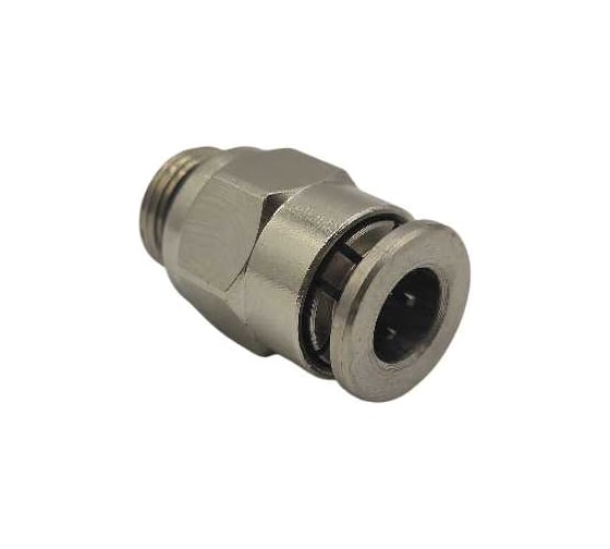 Фитинг цанговый прямой Контактная Механика G1/8, трубка 6мм KEMC06-01G-A
