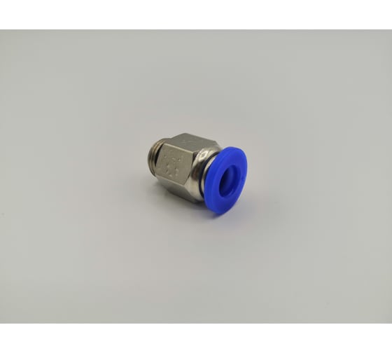 Фитинг цанговый прямой Контактная Механика G1/8, трубка 6мм KZPC06-01G