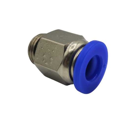 Фитинг цанговый прямой Контактная Механика G1/8, трубка 6мм KZPC06-01G