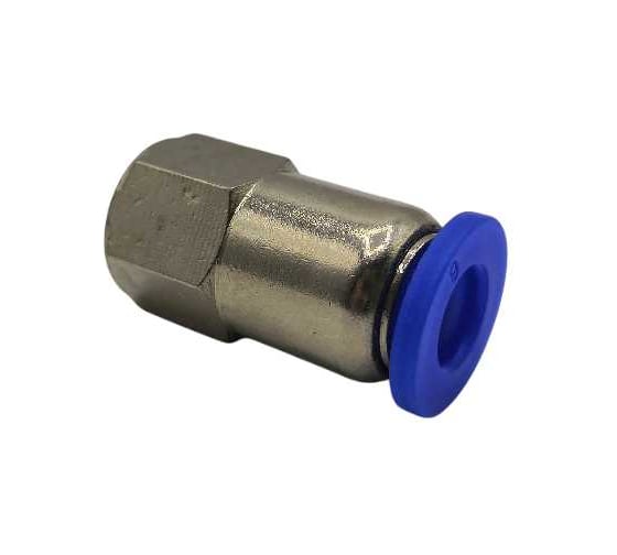 Фитинг цанговый прямой Контактная Механика G1/8, трубка 6мм KZPCF06-01G