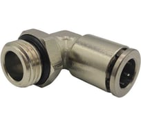 Фитинг цанговый Контактная Механика угловой G1/8, трубка 6 мм KEML06-01G-A