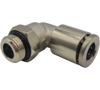 Фитинг цанговый Контактная Механика угловой G1/4, трубка 8 мм KEML08-02G-A