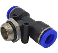 Фитинг-тройник Контактная Механика G3/8, трубка 10 мм KZPB10-03G