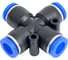 Фитинг цанговый ARMA X-образный, 8 мм CFX-08 1