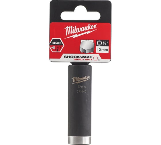 Головка ударная удлиненная ShW (12 мм; 3/8") Milwaukee 4932478024 1