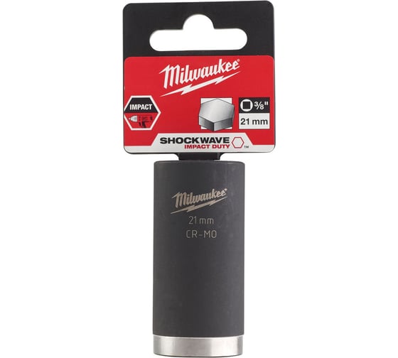 Головка ударная удлиненная ShW (21 мм; 3/8") Milwaukee 4932478032 1