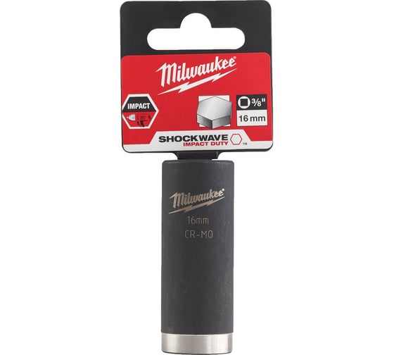 Головка ударная удлиненная ShW (16 мм; 3/8") Milwaukee 4932478028 1