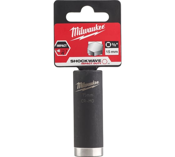 Головка ударная удлиненная ShW (15 мм; 3/8") Milwaukee 4932478027 1