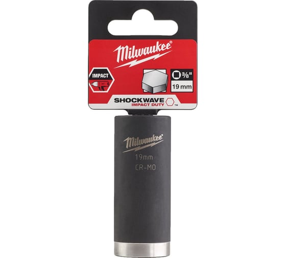 Головка ударная удлиненная ShW (19 мм; 3/8") Milwaukee 4932478031 1