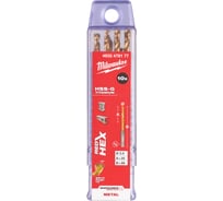 Сверло по металлу RedHEX (10 шт; 3.5 мм; HSS-G TiN) Milwaukee 4932478177