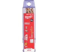 Сверло по металлу RedHEX (10 шт; 4.5 мм; HSS-G TiN) Milwaukee 4932478179