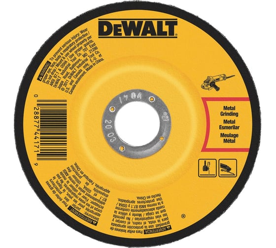 Круг отрезной по металлу HP (230x6x22.2 мм) Dewalt DW4549AIA-AE 1