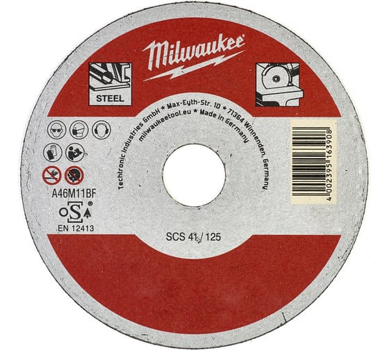 Диск отрезной SCS41/115X1 (115х1х22 мм) Milwaukee 4932479577 1