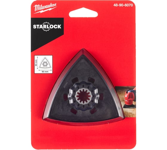 Подошва шлифовальная с липучкой (93х93 мм) Milwaukee 48906070 1