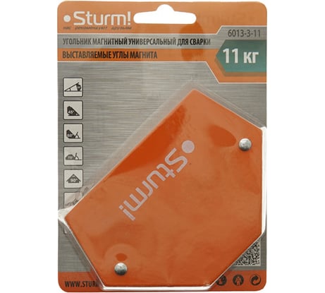 Угольник магнитный универсальный для сварки вес до 11 кг Sturm 6013-3-11