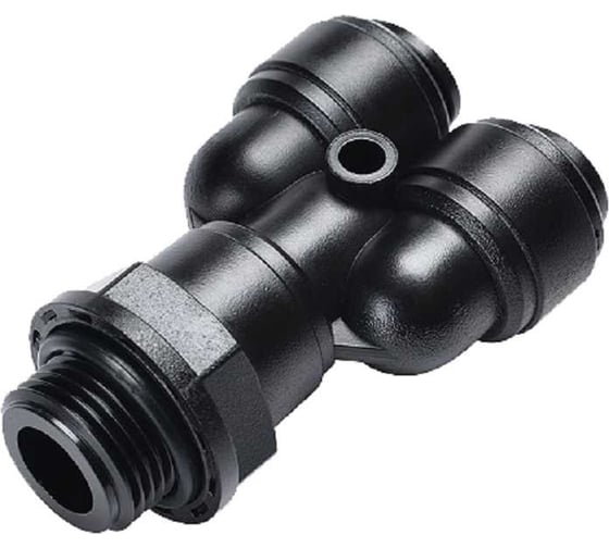 Фитинг CDC Pneumatics тройник Y 8мм G1/4 HRWT 08G02B 1
