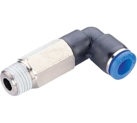 Фитинг CDC Pneumatics L-образ. 6мм с наруж. мет. резьбой G1/8 PLL 06G01 1