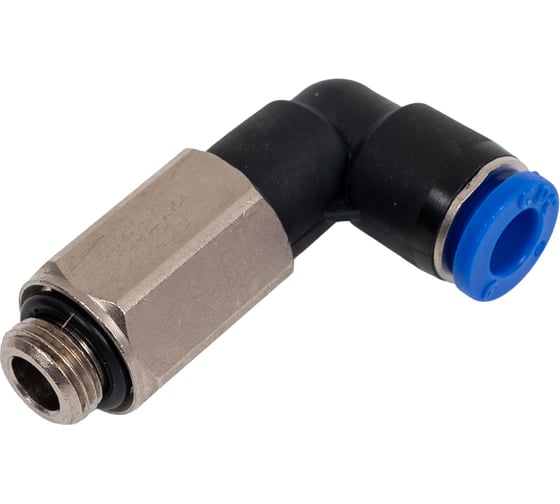 Фитинг CDC Pneumatics L-образ. 6мм с наруж. мет. резьбой G1/8 PLL 06G01 1