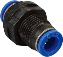 Цанговое проходное соединение CDC Pneumatics пластик 8мм PMP 08N