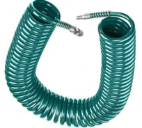 Шланг спиральный зеленый BlackWeld с быстр. соед. 5х8 мм 15м 150113