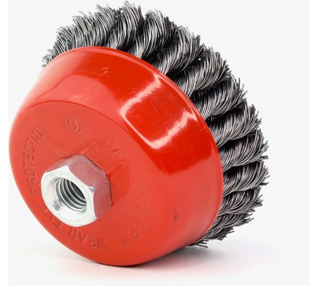 Щетка чашечная 9-102 100 мм, M14, ворс жгутовая сталь 0.50 мм для УШМ ОСБОРН FW-AST4