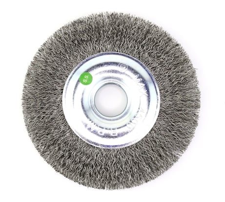 Щетка дисковая EuroBrush 13-095 Д125*20*22,2 на УШМ, ворс гофр нерж сталь 0,30 EB-MCST4