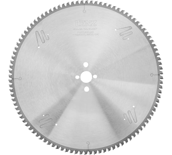 Диск пильный по алюминию, отрицательный угол LENZ 350x3.4/2.8x30/25.4 мм, Z=120 17.205.350.025