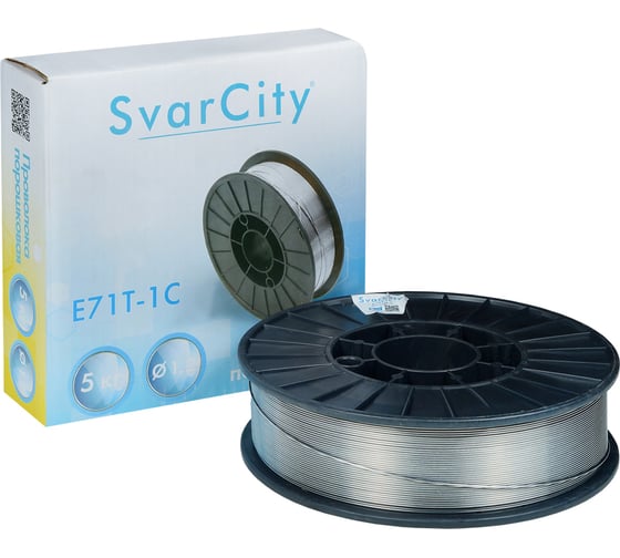 Сварочная проволока порошковая SvarCity E71T-1С 1,2мм 5кг сварочная проволока газозащитная E71T-1С/1,2/5кг