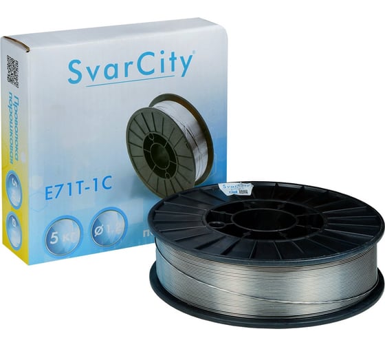 Сварочная проволока порошковая SvarCity E71T-1С 1,2мм 5кг сварочная проволока газозащитная E71T-1С/1,2/5кг
