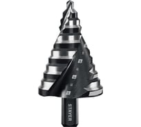 Cверло ступенчатое STAYER Pro-Max 6-52мм, 12 ступеней, винтовая спираль 29661-6-52-12