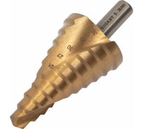 Сверло ступенчатое 9-36 мм, шаг 3, HSS, спирал. проф. Gigant GSD 11057