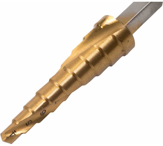 Сверло ступенчатое 4-12 мм, шаг 1. HSS, спиральный проф. Gigant GSD 11058